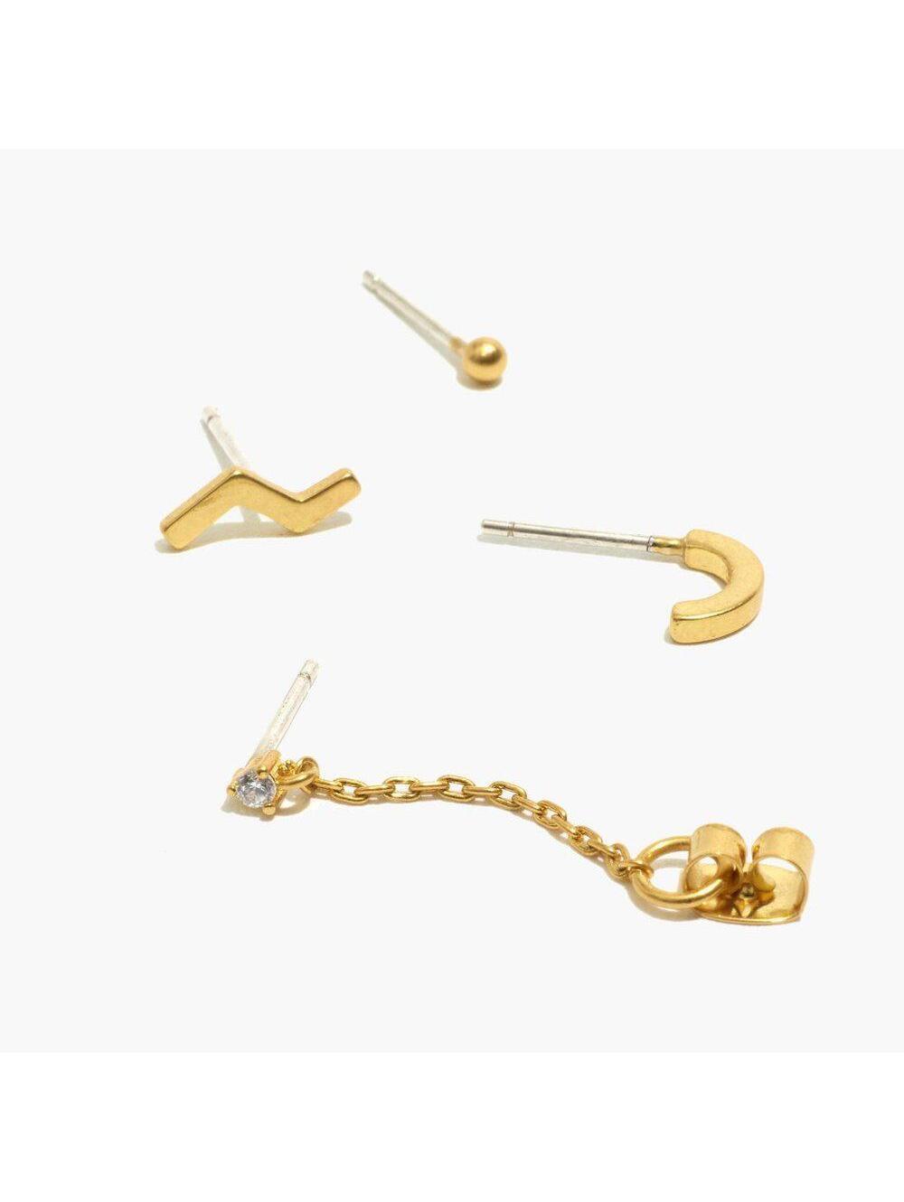 Madewell Zigzag Earring Set